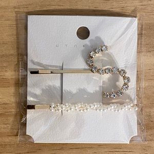 “S” and Pearl Hair Pin